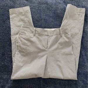 Talbots Striped Hampshire Ankle Blue and White Pants